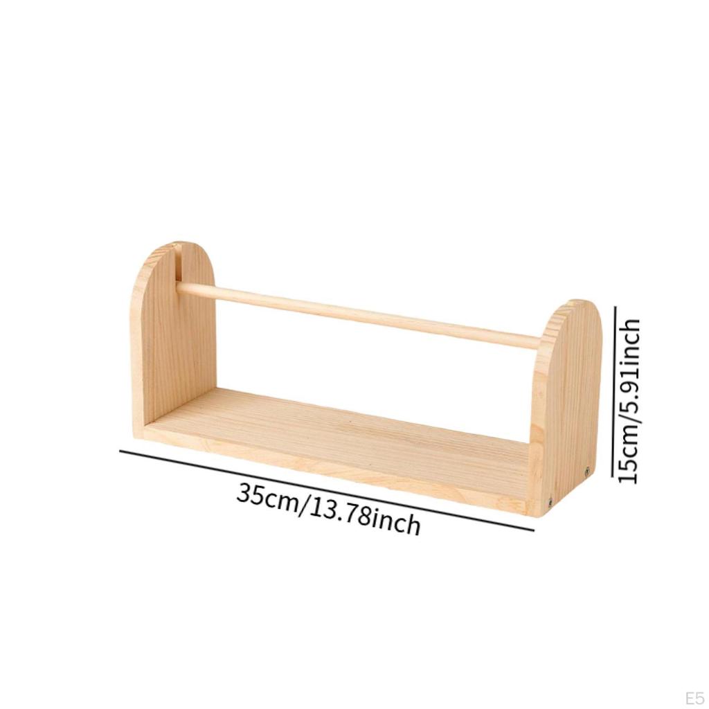 Häkelgarnhalter Tragbares Häkelzubehör, Organizer, Stabil, Einzeln Drehende Aufbewahrung Holz