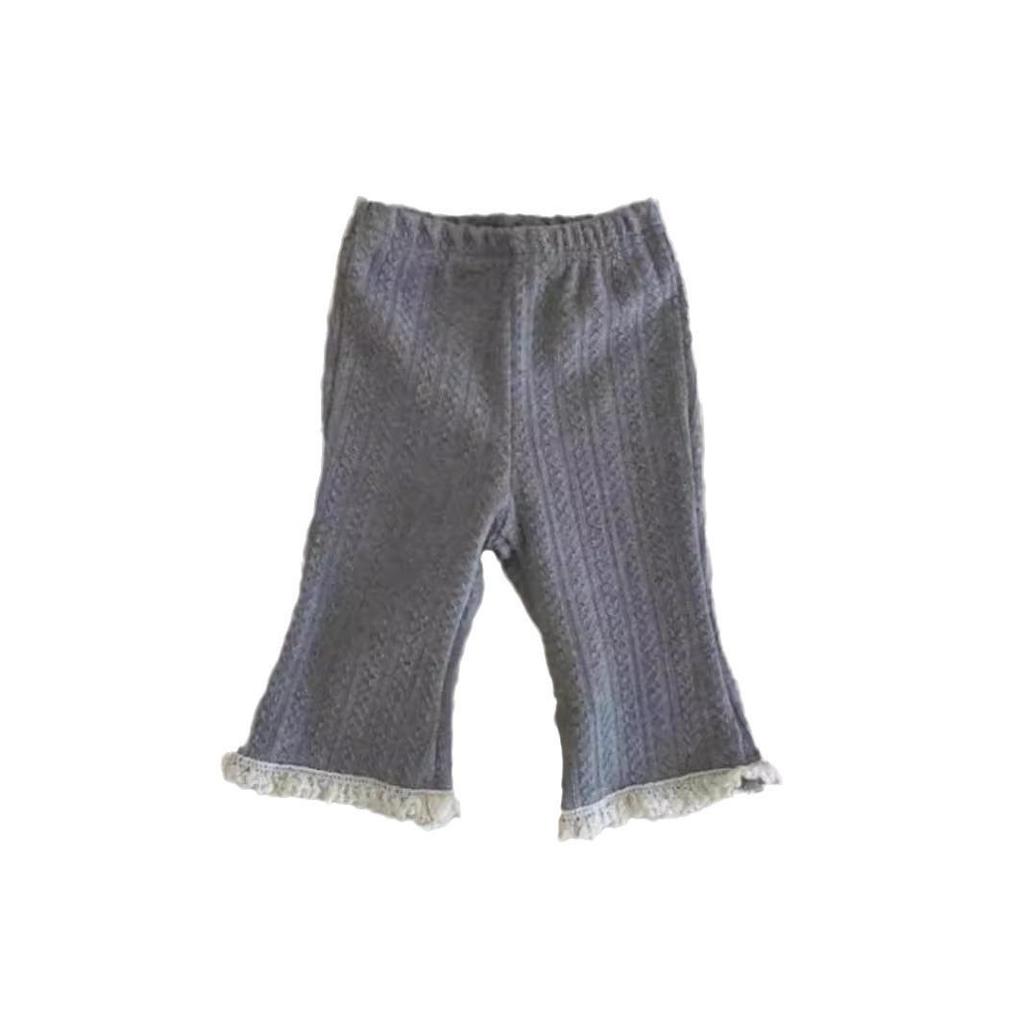 Mädchen Leggings mit Spitze - Neue Herbstmode 2025, Koreanischer Stil Kinderbekleidung, Baby Lange Hosen