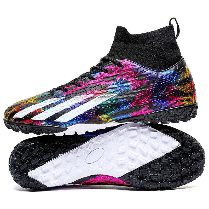 Fußballschuhe Herren AG Stollen TF Gebrochene Nägel Flach Kunstrasen Wettkampf Trainingsschuhe High-Top Fußballschuhe Übergröße 4647