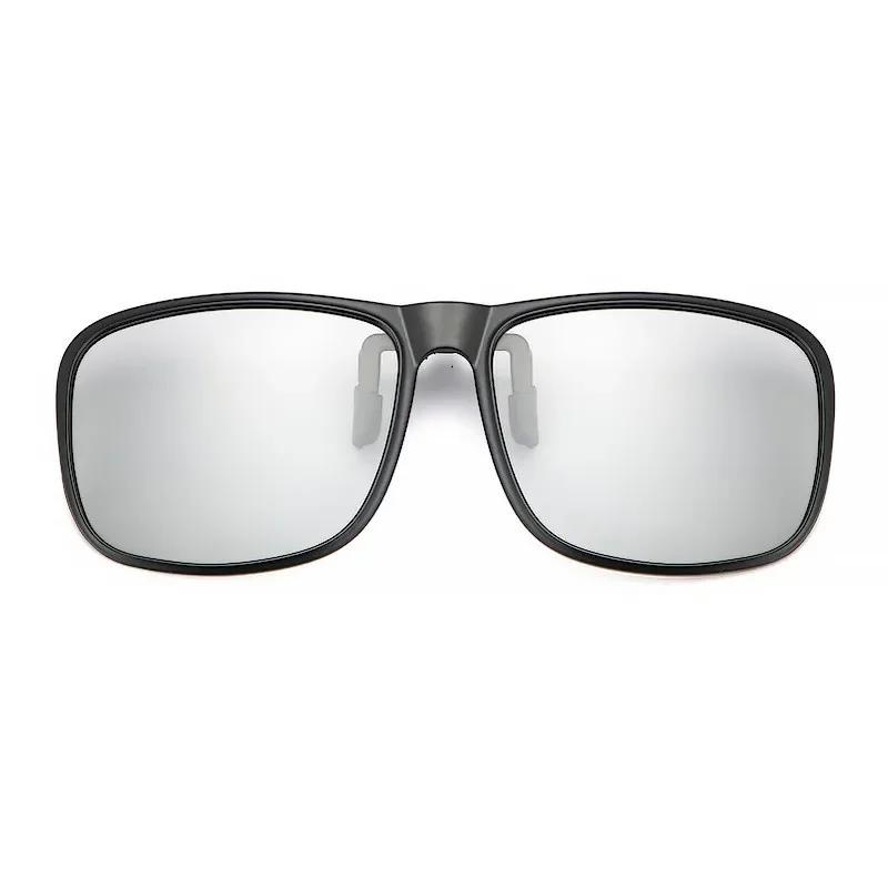 New Retro Clip-On Sunglasses TR90 Night Vision Driving Sunglasses with Sunshade Lens Stylish Eyewear