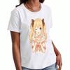 Anime Girl Striker Wounisex's Cotton T Shirt,Pure Cotton Premium Print, Durable,Casual And Fashionable,Cute Girl Holding Gun Graphics,Soft And Comfort