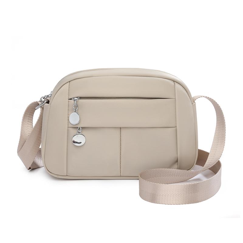 Women's Multi-Compartment Nylon Crossbody Bag Large Capacity Shoulder Bag