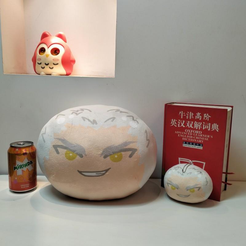 One-Punch Man Omanjuu Niginigi Mascotte Saitama, Genos, Tatsumaki, Garou Anime Pluche Sleutelhanger, Zacht Knuffelkussen Decoratie 10CM Pendant white