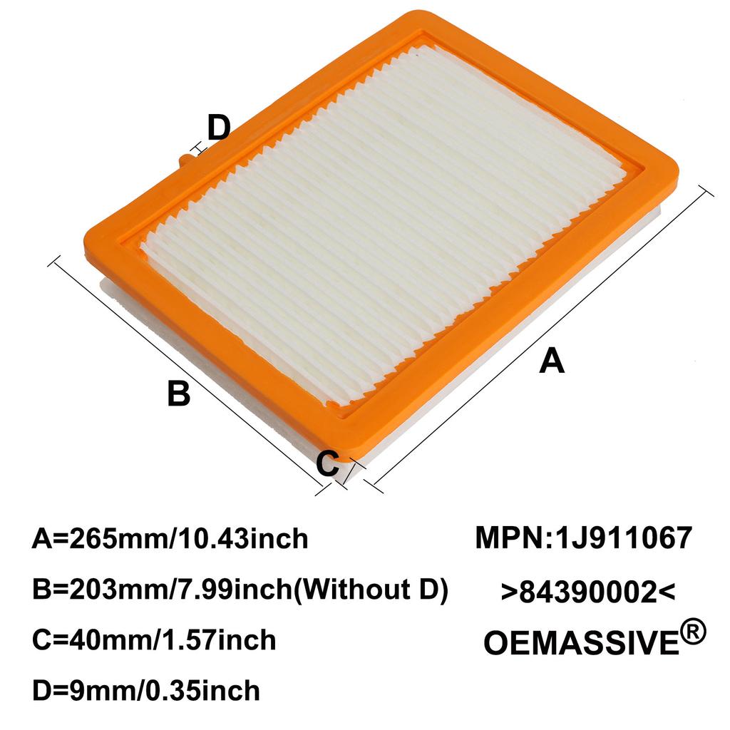 Engine Air Filter Increased Acceleration Replace For Chevrolet Equinox & GMC Terrain 2018 2019 2020 2021 2022 2023 2024 23279657