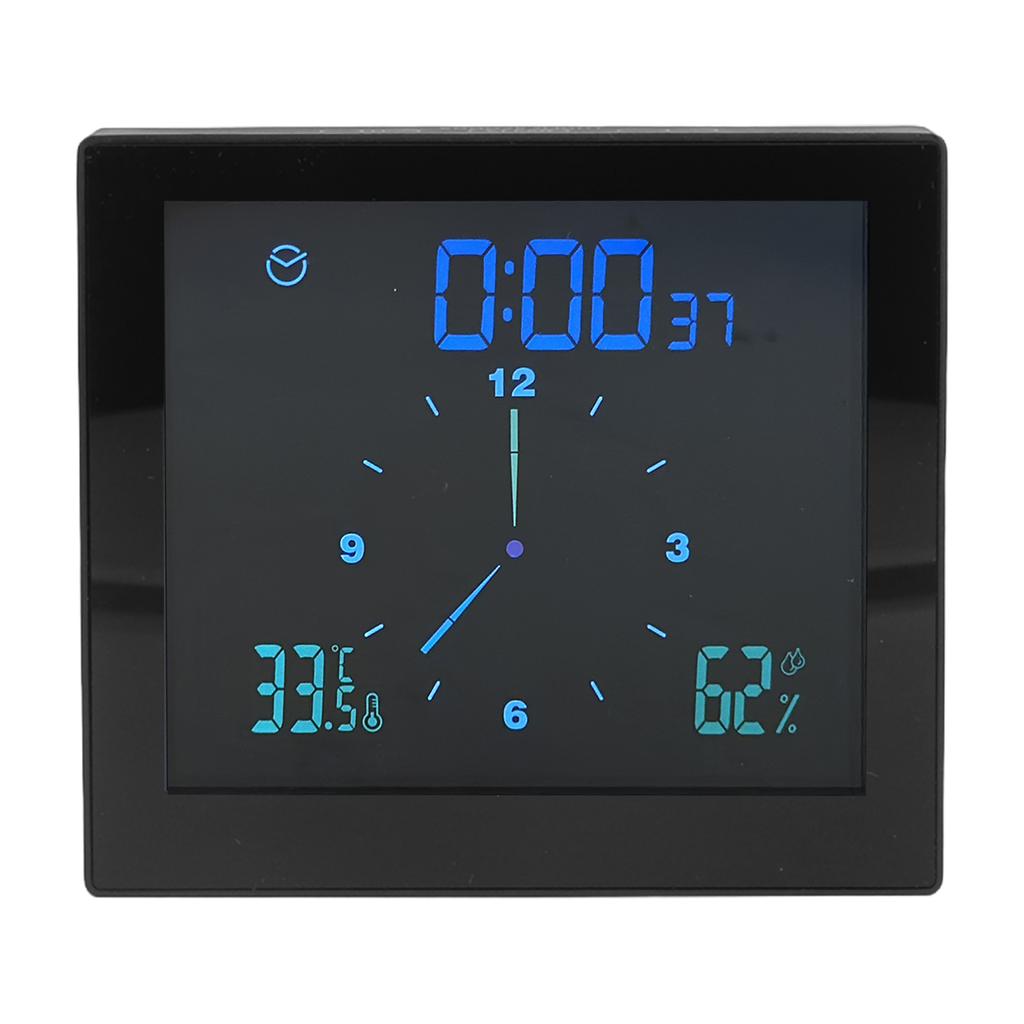 5in Wall Shower Clock Digital Timer Alarm Temperature Humidity Display Waterproof for Home Bathroom