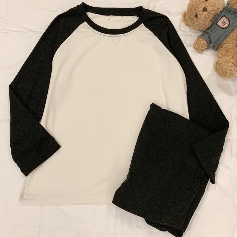 Autumn and Winter New Women's Pajamas, Long Sleeves, Girls, Students, German Velvet Fabric, Loose Casual Pajamas, Loungewear Set