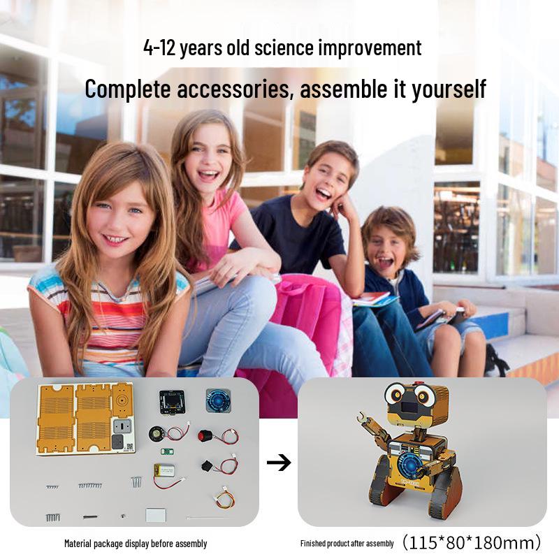Handmade Intelligent AI Interaction Robot Toy for Boys - Science Experiment Gift