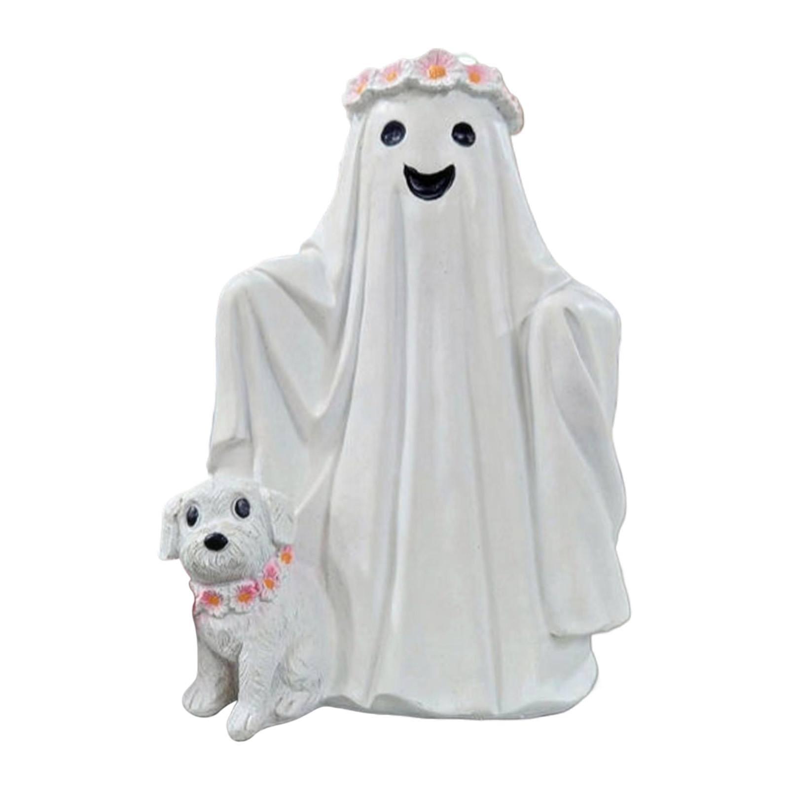 

Статуя собаки на Хэллоуин - Симпатичный декор на Хэллоуин, Фигурка собаки для украшения стола дома One Size