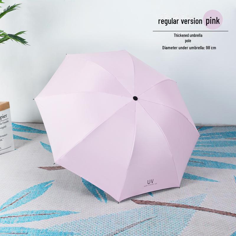 Pánský retro černý skládací slunečník – Unisex, vzor novin.