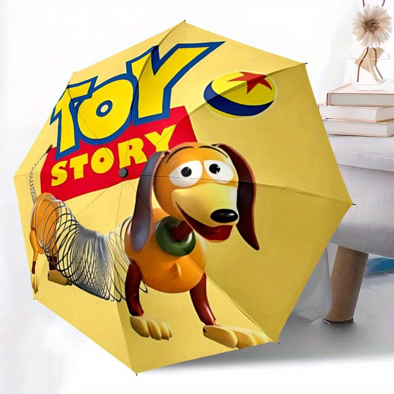 1pc Toy Story Slinky Dog Automatic Opening/Closing Umbrella - Portable 3-Fold Design, 8-Bone Iron Frame Outdoor Umbrella, Perfect Gift for F