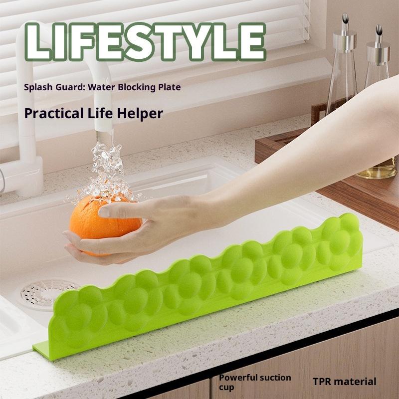Silicone Sink Baffle Splash Guard Protect Clothes From Splashing Water Baffle Splash Protector For Washing Dishes Faucet Kitchen