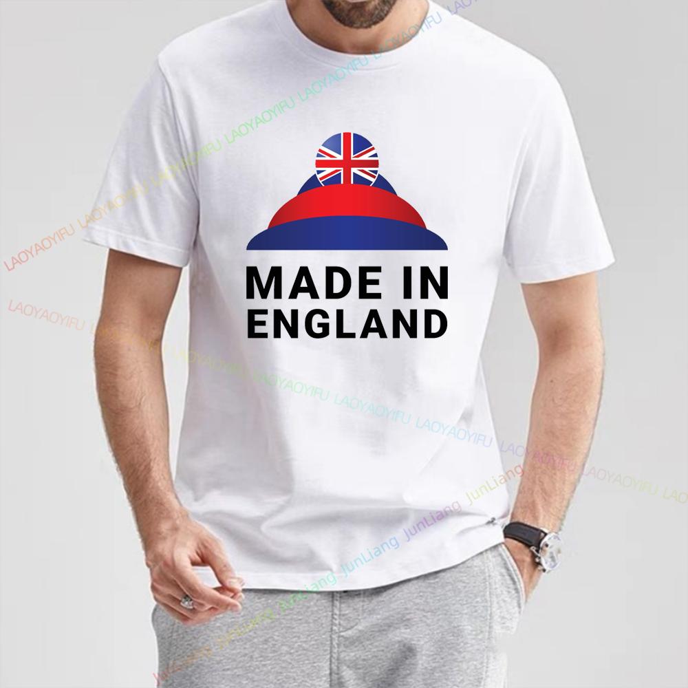 2024 Summer New Funny Shirt England Flag Badge Unisex Patriotism Graphic T Shirts Womens Tshirts Men Tshirt Short Sleeve Tee