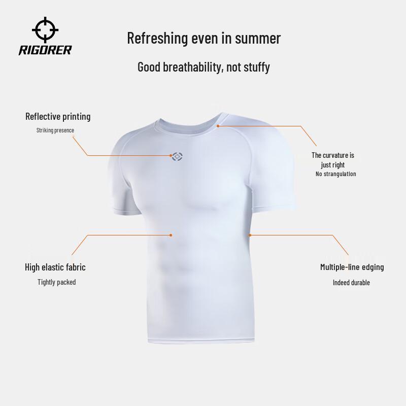 Men s Quick-Dry Compression Sports T-Shirt 3XL