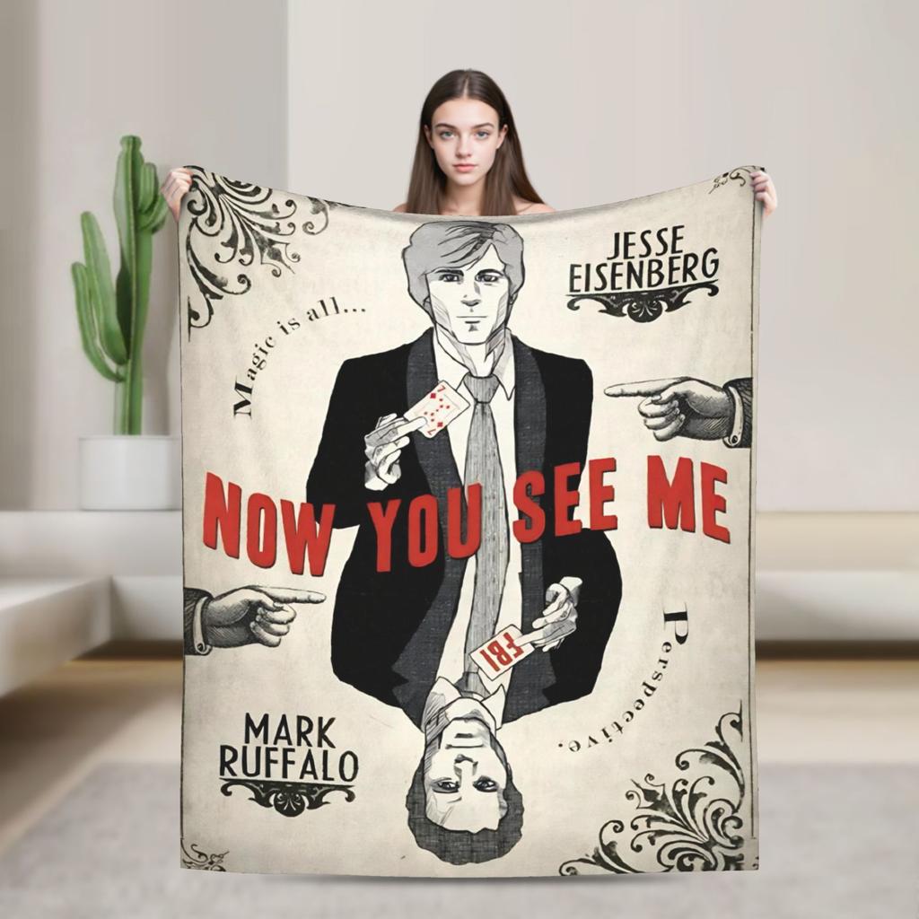 Now You See Me 3 Movie Blanket Quality Warm Soft Throw Blanket Winter Picnic Bedroom Graphic Bedspread