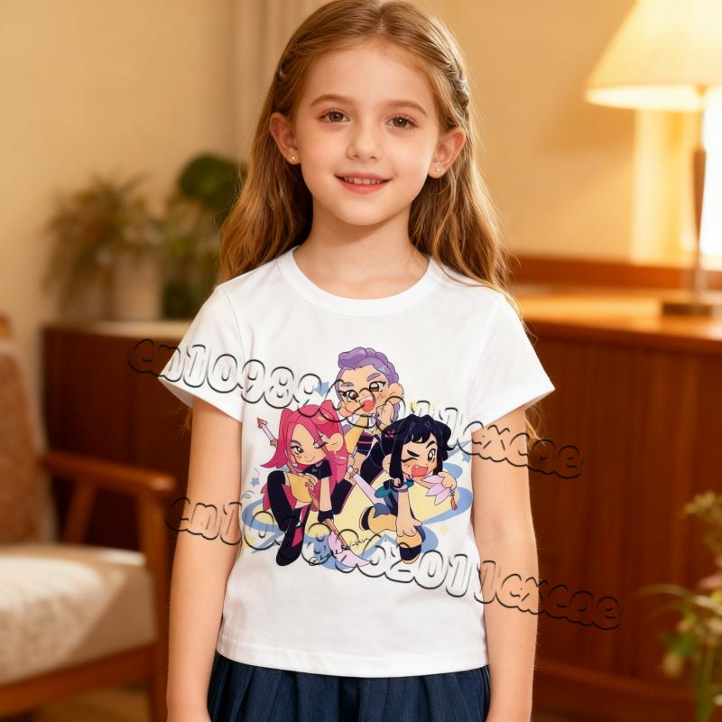 Witch Hunting Team Short Sleeved T-shirt Women's 3D Printed Loose Personalized Trendy Adult and Children's Versatile Top