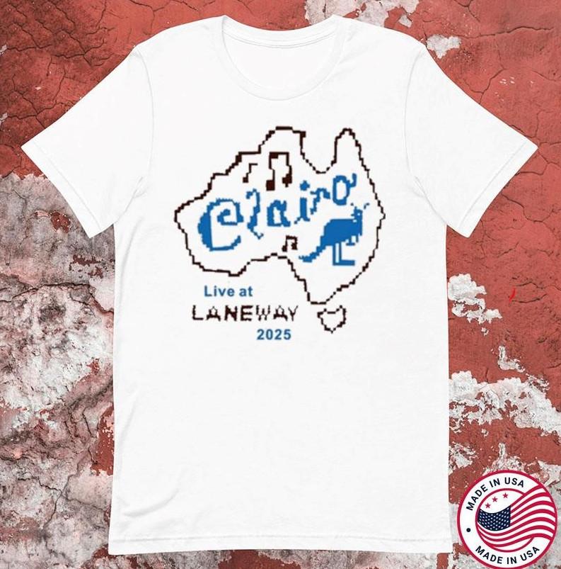 

Clairo Charm Tour 2025 Live At Laneway Tshirt size S5XL Unisex T-Shirt XXXL
