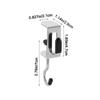 2PCS Steel Double Hook Backpack Hook Detachable Headphone Hanging Hook Portable Table Hooks  Office