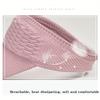 Close-Fitting Breathable Sun Visor Is Comfortable, Solid Color, Buckle Closure And Three-Dimensional Pattern