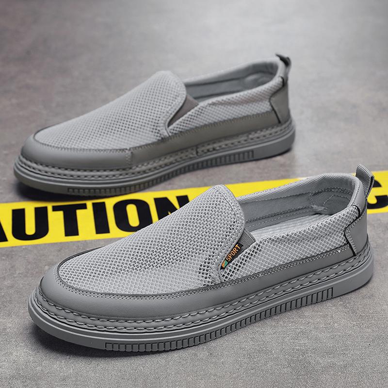 Summer Breathable Cloth Shoes Driving New Lightweight Mesh Walking Sports Mesh Shoes