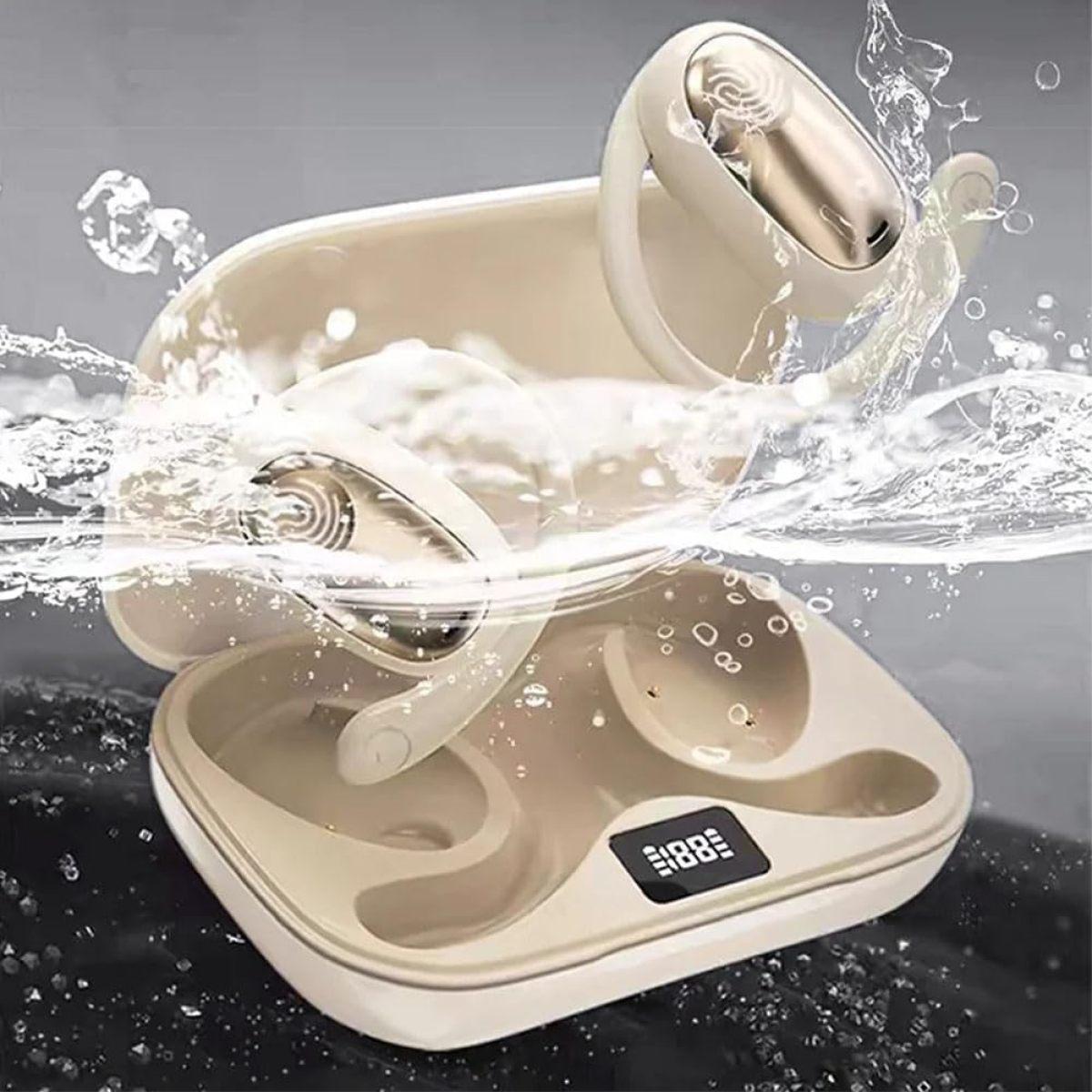 

Спортивные подвесные наушники Bluetooth 5.4 Открытые наушники Беспроводные наушники Беспроводные наушники Наушники с шумоподавлением Шумоподавление бежевый