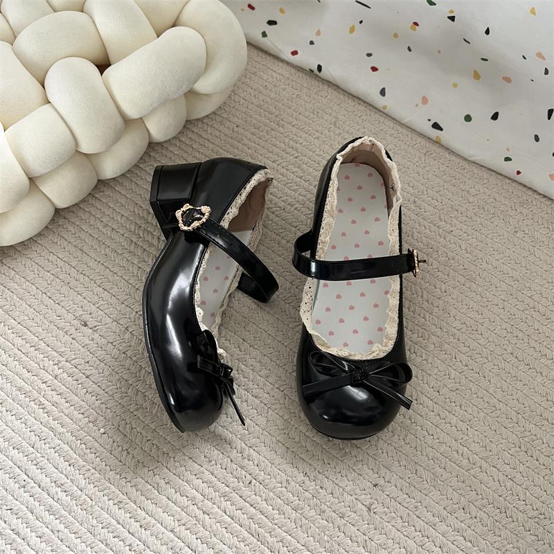 Designer JK Women Mary Jane Shoes Ladies Causal Shallow Butterfly-knot Shoes Spring Autumn Female Leather Dress Pumps Shoes