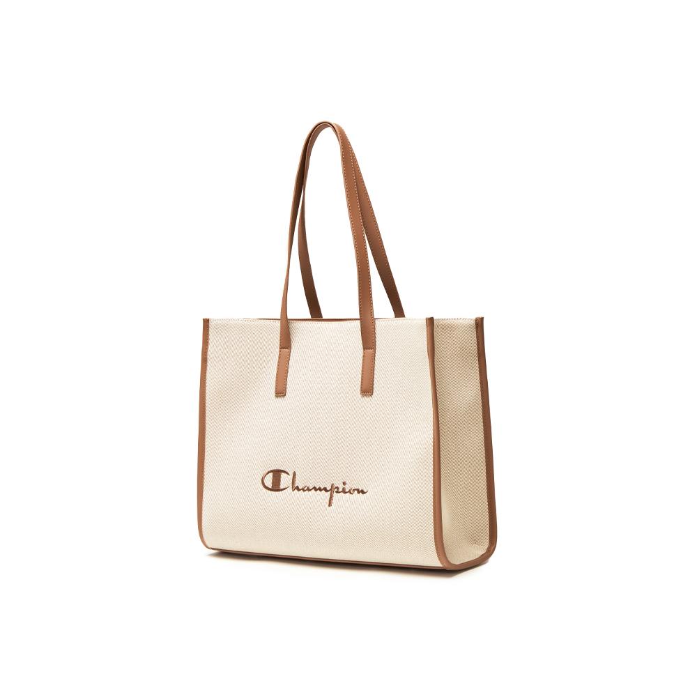 Champion Rectangle Tote Bag L Ss26 Fashion Versatile Trendy Daily Commuting Fabric Splicing Artificial Leather Shoulder Bag Regular U6AACPU83