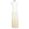 M's 2025 Early Spring Women's French Sleeveless Round Neck Knitted Dress with Pearl Openwork Pattern