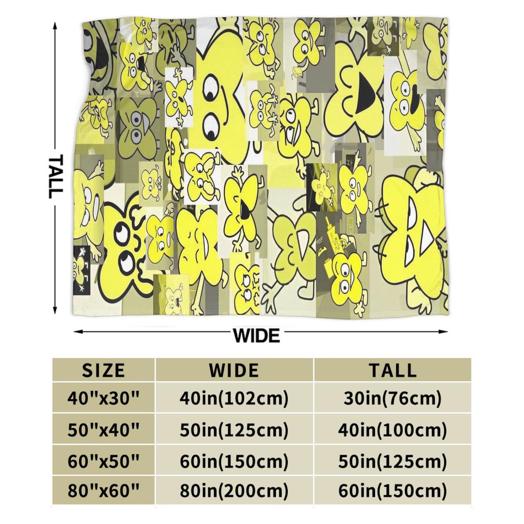 Blanket Fleece All Season Cartoon Multi-function Super Soft Throw Blankets for Bed Bedroom Rug Piece