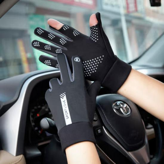 

Водонепроницаемые флисовые перчатки без пальцев с сенсорным экраном для мужчин и женщин - Ветрозащитные для велоспорта и активного отдыха One Size