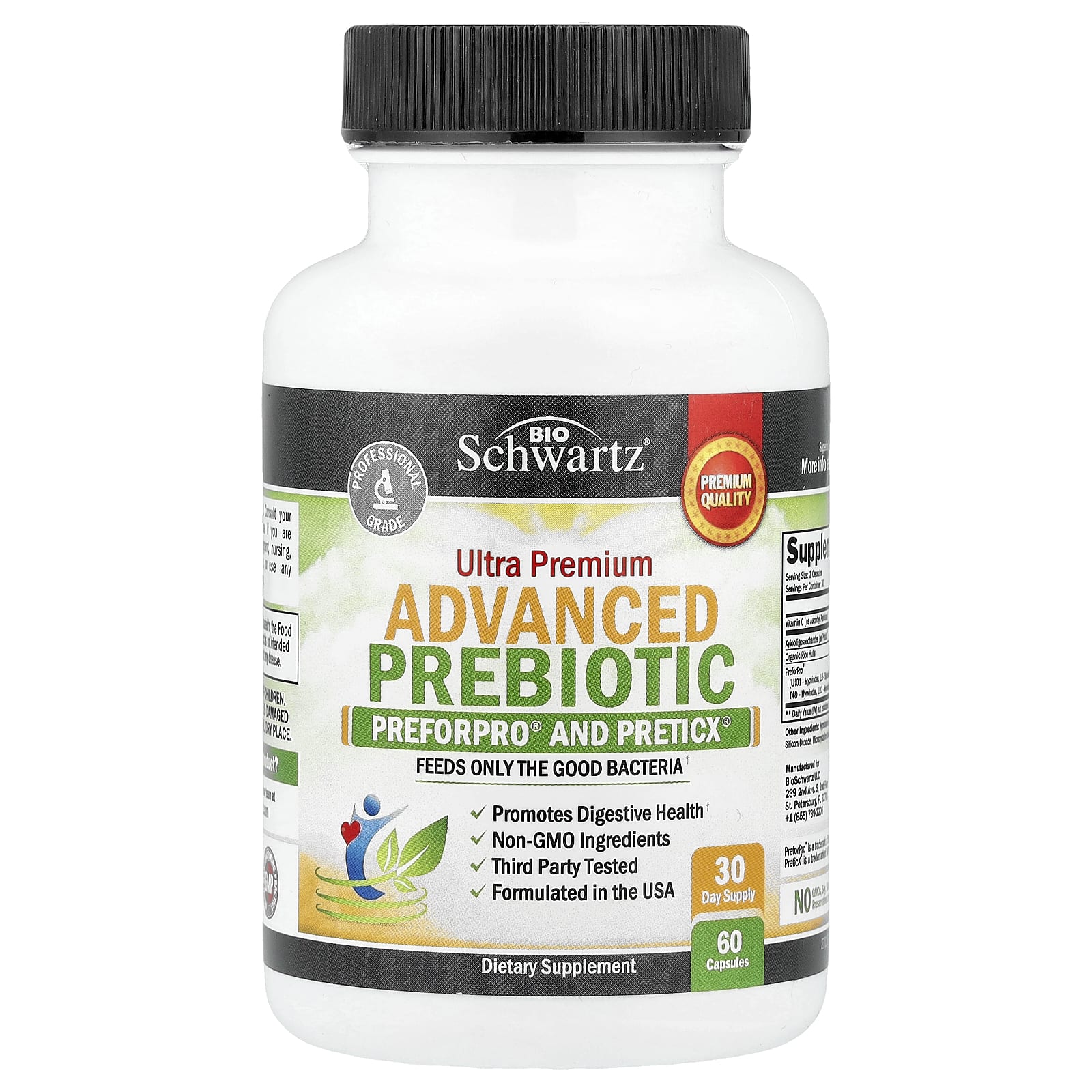 

Prebiotic, Veggie Capsules 60