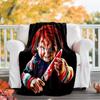 1pc Chucky2 Theme Blanket - Digital Print, Polyester, Cozy for All Seasons, Perfect for Outdoor, Camping, and Travel