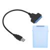 Hard Disk Adapter Cable 2.5in SATA USB3.0 HDD SSD Conversion Cord with Protection BoxBlue