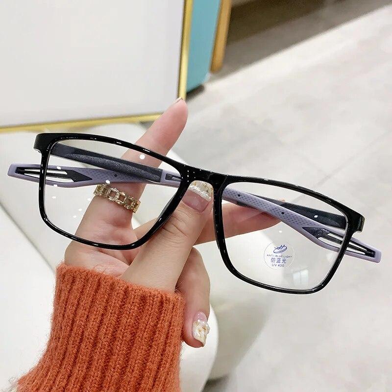 Sports Anti Blue Light Reading Glasses For Men Women HD Ultra Lightweight Eyewear For Middle Aged Elderly