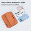 PU Leather Car Sunshade Glasses Bag Wear-resistant Auto Sun Visor Card Organizer Sunglasses Storage Bag Accessories