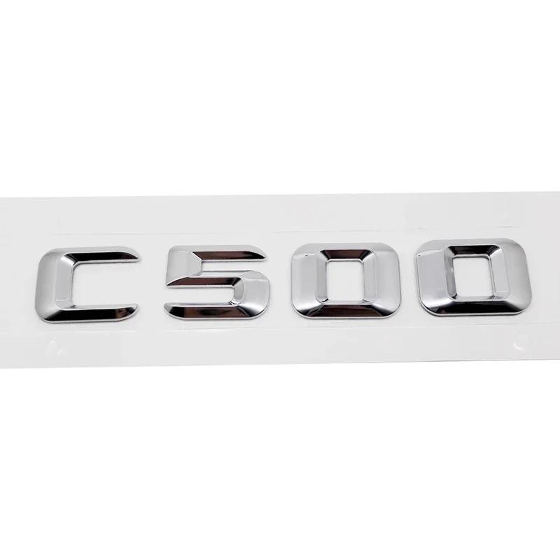 Alloy ABS Car Letter Stickers Rear Trunk Badge for Mercedes Benz C Class C240 C250 C260 C280 C300 C320 C350 C400 C500 Emblem