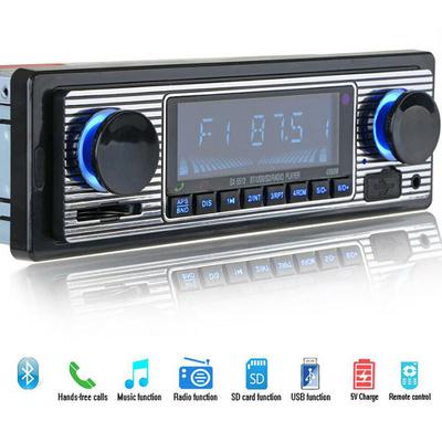 Bluetooth Retro Araba Radyo Mp3 Çalar Stereo Usb Aux Klasik Araba Stereo-Ses