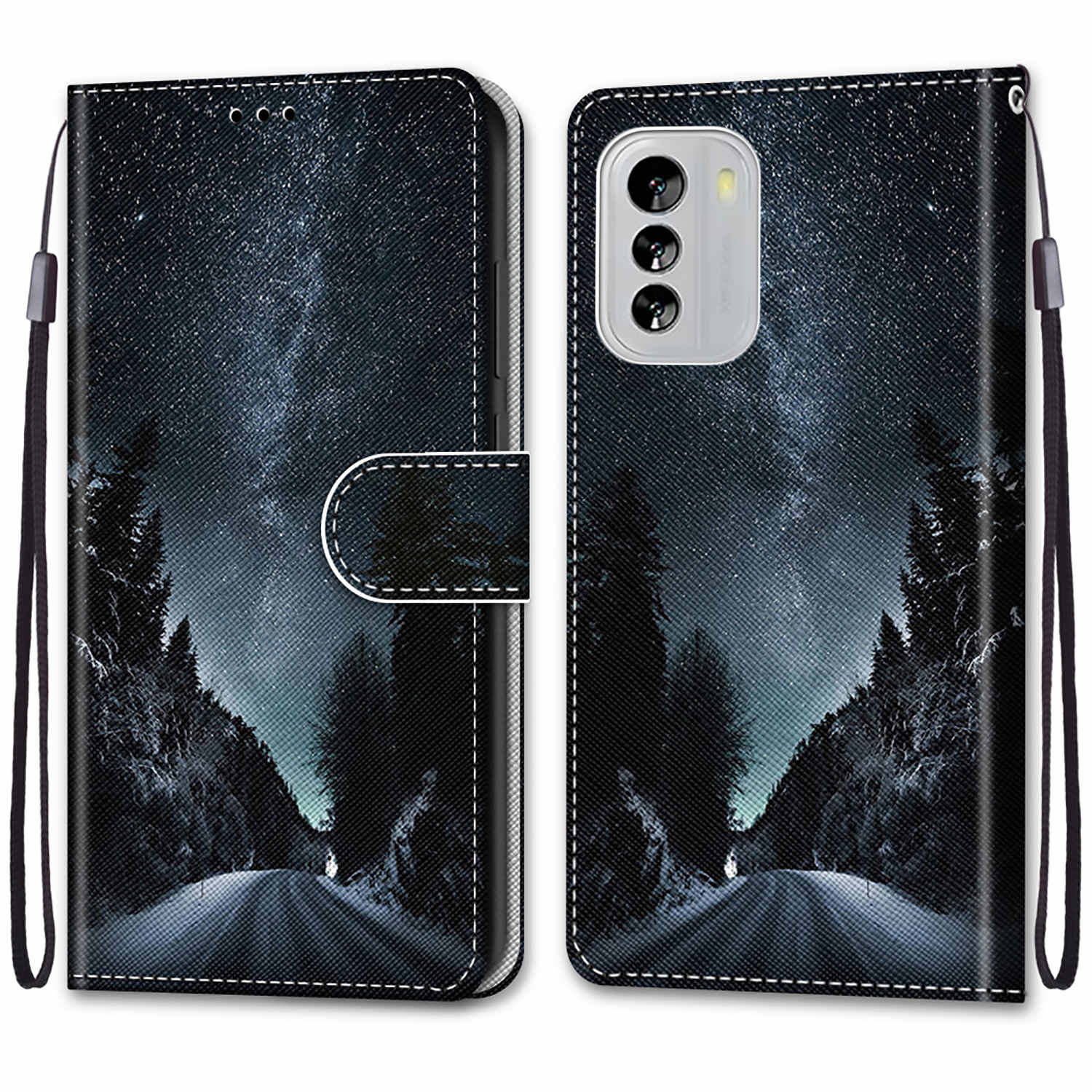 

Розкішний розписний шкіряний чохол Wallet Book Style Protective Cover для Nokia G42/Nokia G310 5G/Nokia C32 C12/Nokia G60/Nokia G21 G11/Nokia C01 Plus Nokia C32