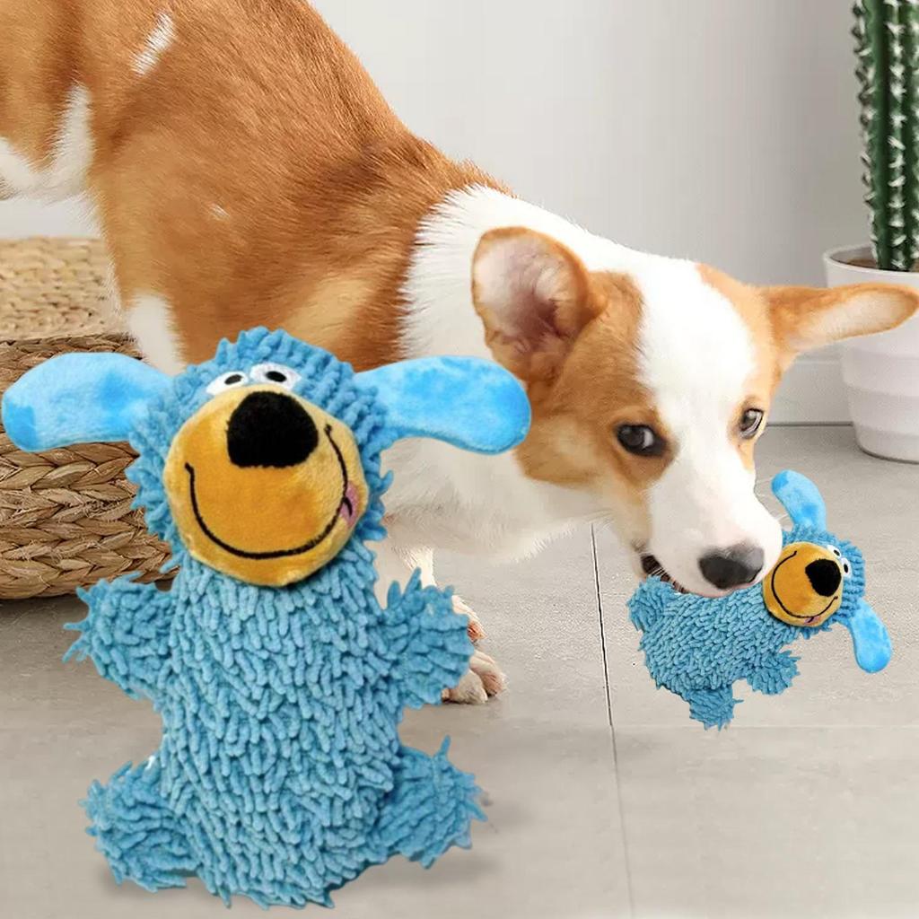 Dog Toys Chewers Cartoon Dog Plush Toys Pet Chew Games Pet Supplies Soft Doll For Small Medium Large Breed Indoor Outdoor