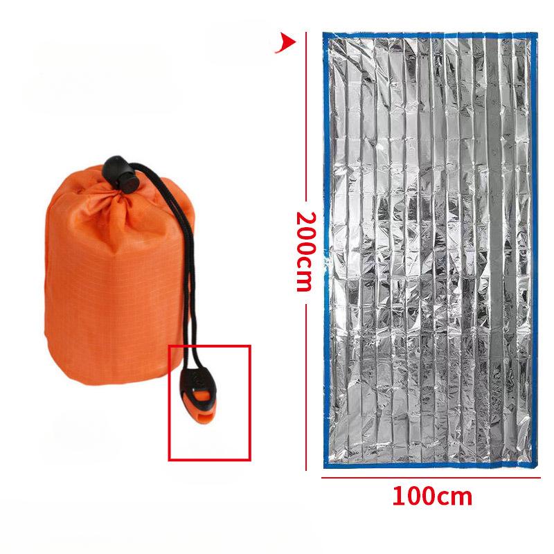1PC Portable Waterproof Emergency Survival Sleeping Bag Outdoor Camping Gear Thermal Sack First Aid Rescue Kit Mylar Blanket