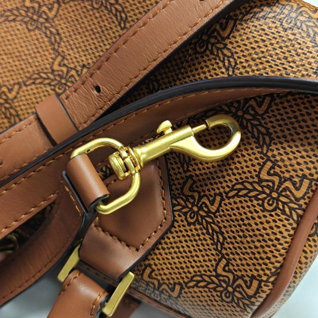 [Pre-Owned] Ella Lauretos Aw24 Monogram Coated Canvas Boston Bag Crossbody Tote Mini - Excellent #1YEHAA5