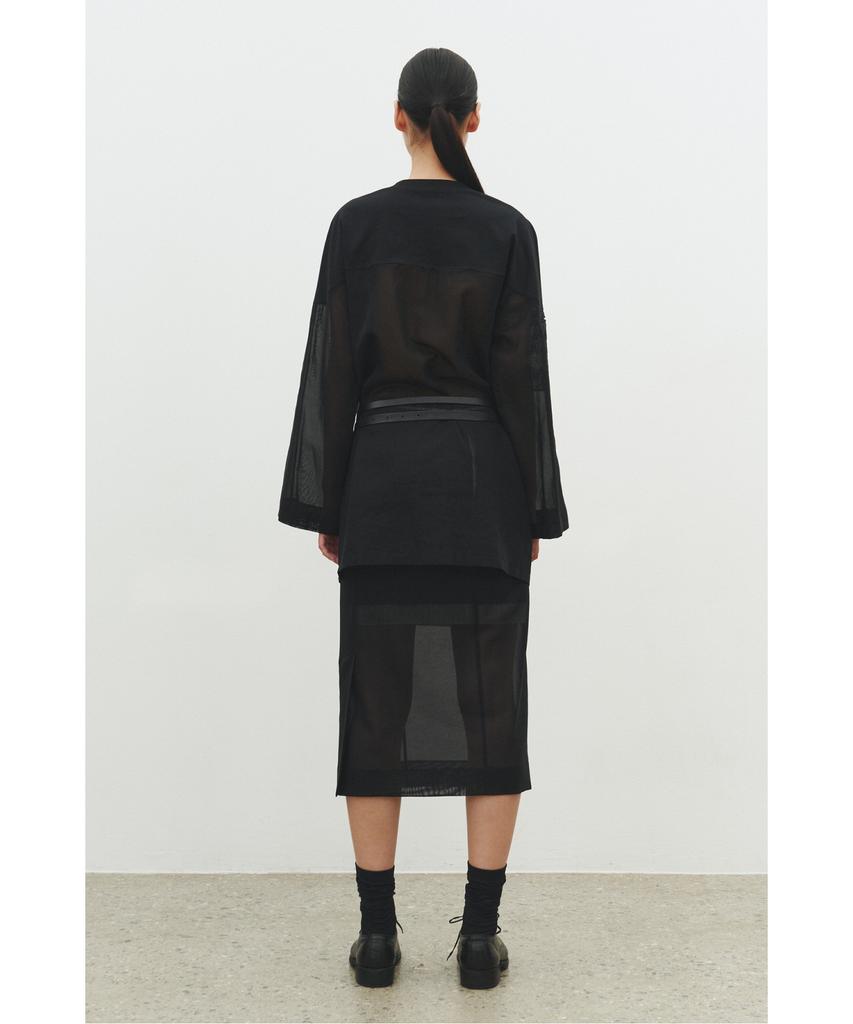 Recorde Layered Lining Sheer Skirt_Rqkas25542Bkx