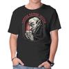 Unisex Crew Neck T-Shirt Coffee Before Coffin Graphic Short Sleeve Casual Tee