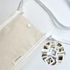 Upcycled Snap Phone Bag (White)