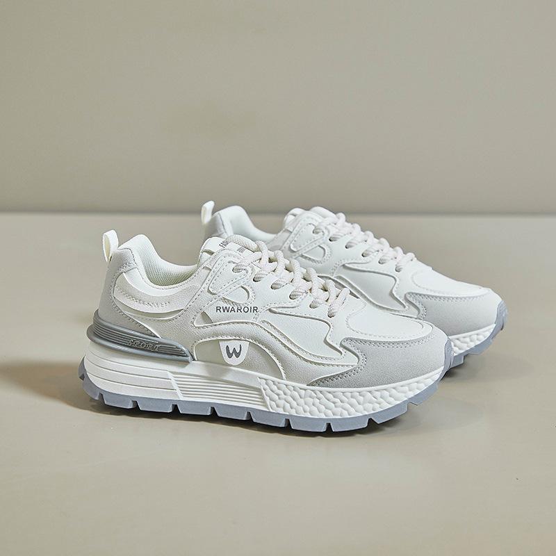 

ins корейская версия новых папиных кроссовок женские весенние студенческие спортивные беговые кроссовки повседневные толстая подошва высота AD8802 35