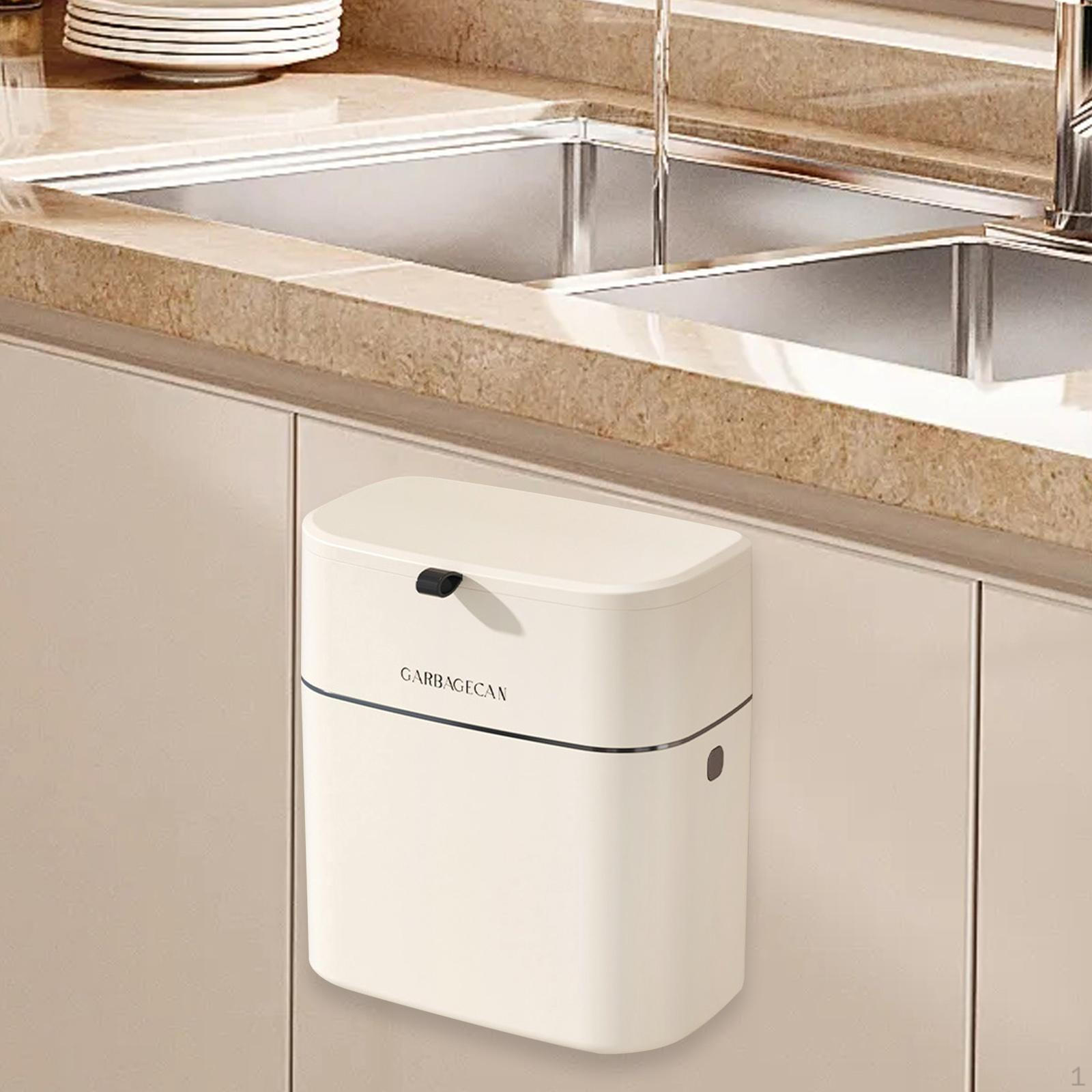 

Подвесной мусорный бак для кухни, компостное ведро, стильная мусорная корзина, герметичная мусорная корзина с крышкой для общежития L sticky type