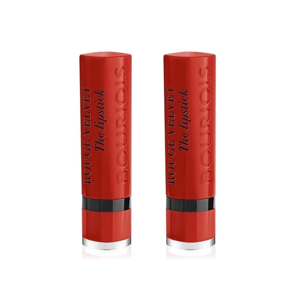 Bourjois 21 Grand Roux Velvet Lipstick 2-Pack Bourjois 21 Grand Roux Lip Dye 2.4g