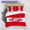 Spartak Moscow Pattern Printed 3PCS Bedding Set Soft Skin-Friendly Washable Duvet Cover & Pillowcases Set All Season Bedroom