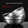 304 Stainless Steel Double-Layer Insulated Bowls