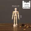 Nordic Style Handmade Wooden Jointed Model Figure Ornament