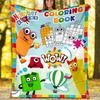 Numberblocks7 bedruckte Kuscheldecke—leicht, weich, warm;Vielseitige Decke für alle Jahreszeiten – perfekt als Klimadecke, Nickerchen-Decke